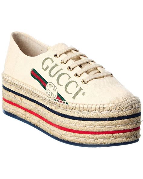 gucci white espadrilles|gucci espadrilles farfetch.